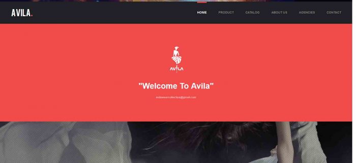 طراحی سایت نساجی آویلا